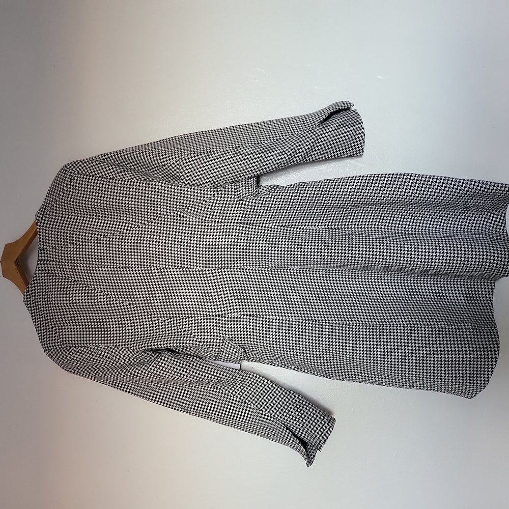NWT JASON WU HOUNDSTOOTH LONG SLEEVE DRESS.SZ-M - Picture 2 of 8